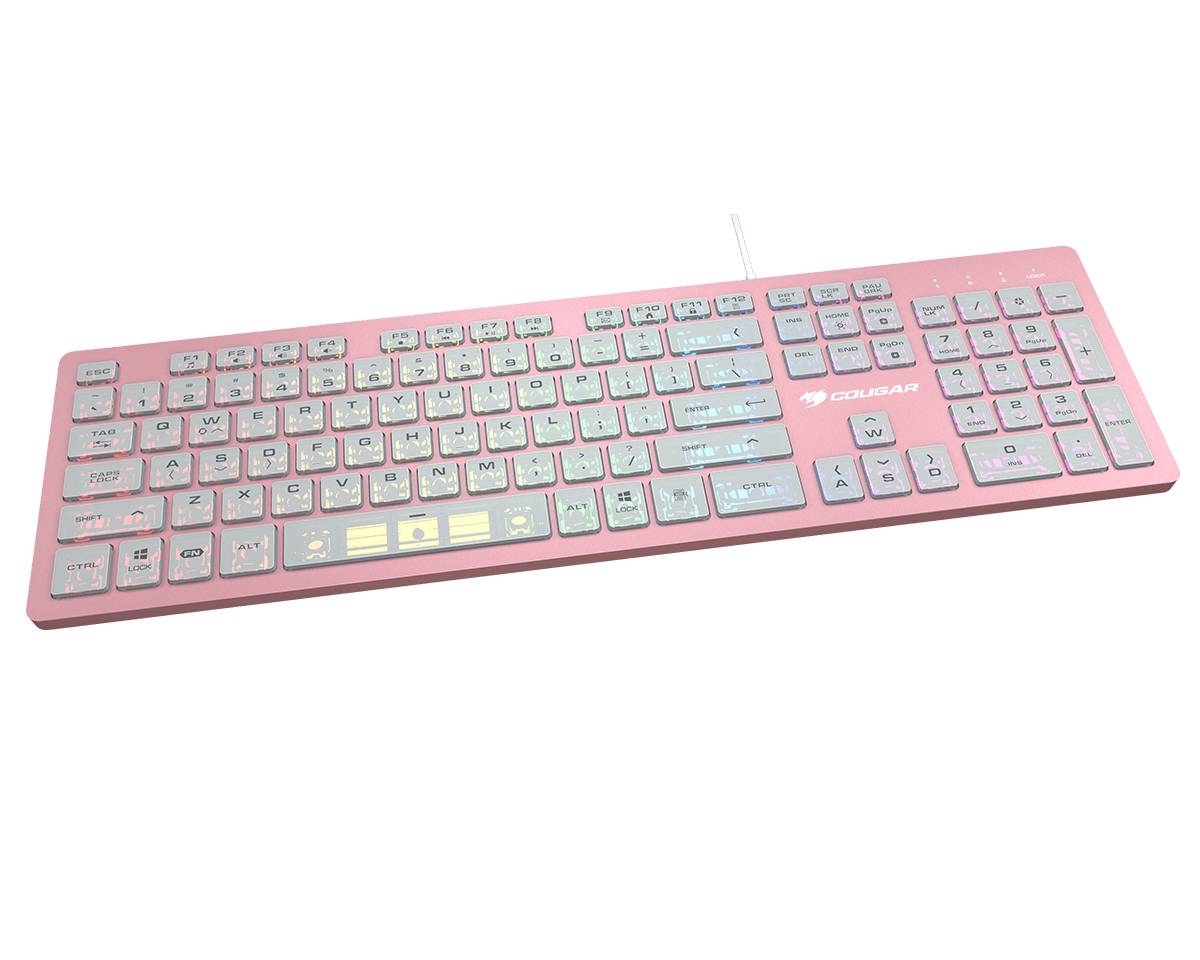TECLADO COUGAR VANTAR ROSA 37VAPXNMX.0002 - TECLADO COUGAR VANTAR ROSA 37VAPXNMX.0002 -